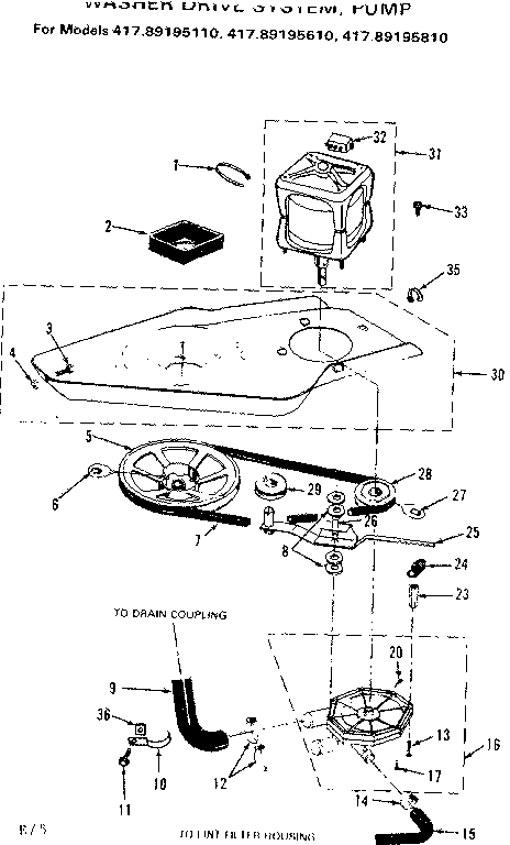 Washer drive system pump