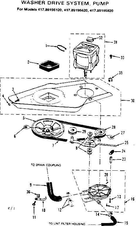Washer drive system pump