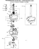 Transmission, water seal, lower bearing asmy.