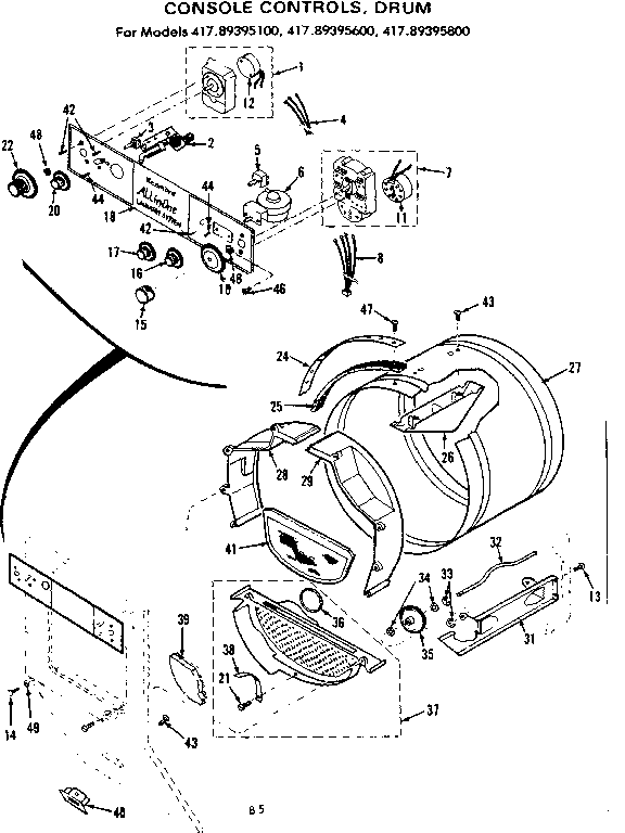 CONSOLE CONTROLS DRUM