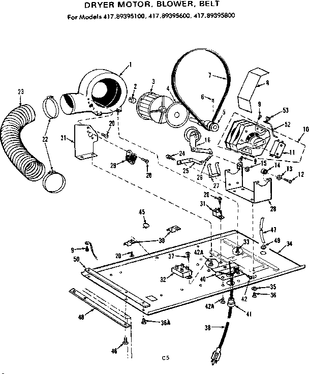 DRYER MOTOR BLOWER BELT