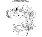 Kenmore 41789395600 dryer motor blower belt diagram