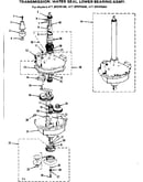 Transmission water seal lower bearing asmy