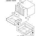 Kenmore 106639301 cabinet parts diagram