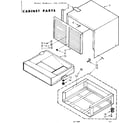 Kenmore 106639302 cabinet parts diagram