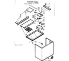 Kenmore 106639521 cabinet parts diagram