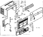 Kenmore 10671150 cabinet parts diagram