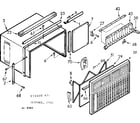 Kenmore 10671600 cabinet parts diagram