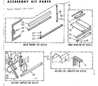 Kenmore 10671600 accessory kit parts diagram