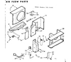 Kenmore 10671600 air flow parts diagram