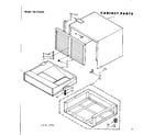 Kenmore 106736300 cabinet parts diagram