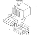 Kenmore 106736301 cabinet parts diagram