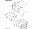 Kenmore 106737301 cabinet parts diagram