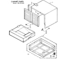 Kenmore 106737303 cabinet parts diagram