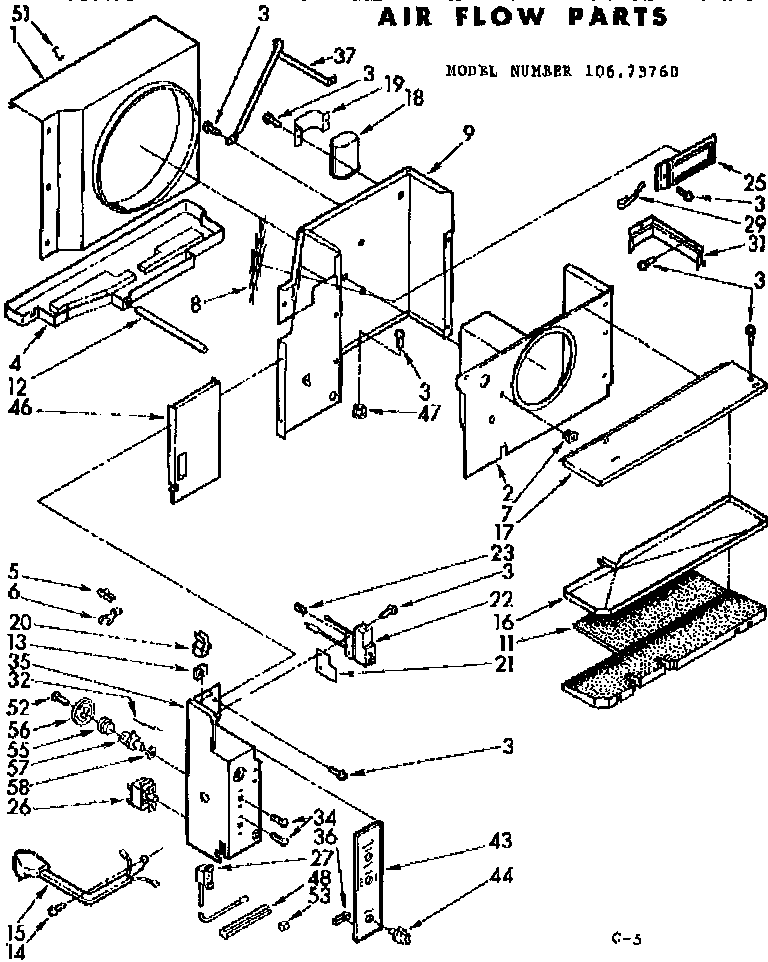 Air flow parts