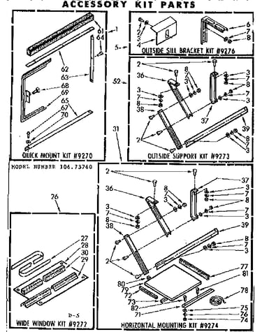 Accessory kit parts