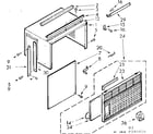 Kenmore 106740410 cabinet parts diagram