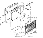 Kenmore 106740412 cabinet parts diagram