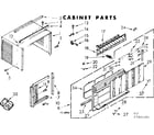 Kenmore 106740540 cabinet parts diagram