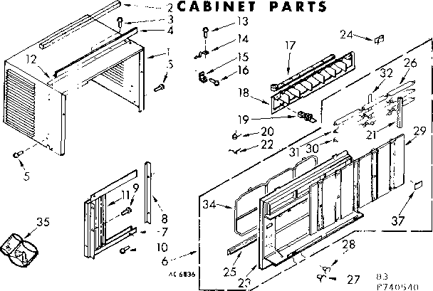 Cabinet parts