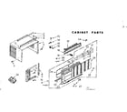 Kenmore 106740541 cabinet parts diagram
