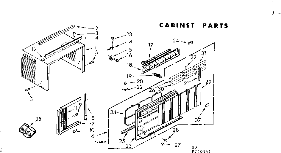 Cabinet parts
