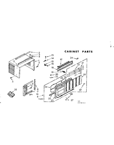 Cabinet parts