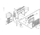Kenmore 106740552 cabinet parts diagram