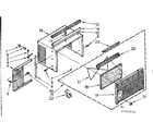 Kenmore 106740553 cabinet parts diagram