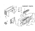 Kenmore 106740582 cabinet parts diagram