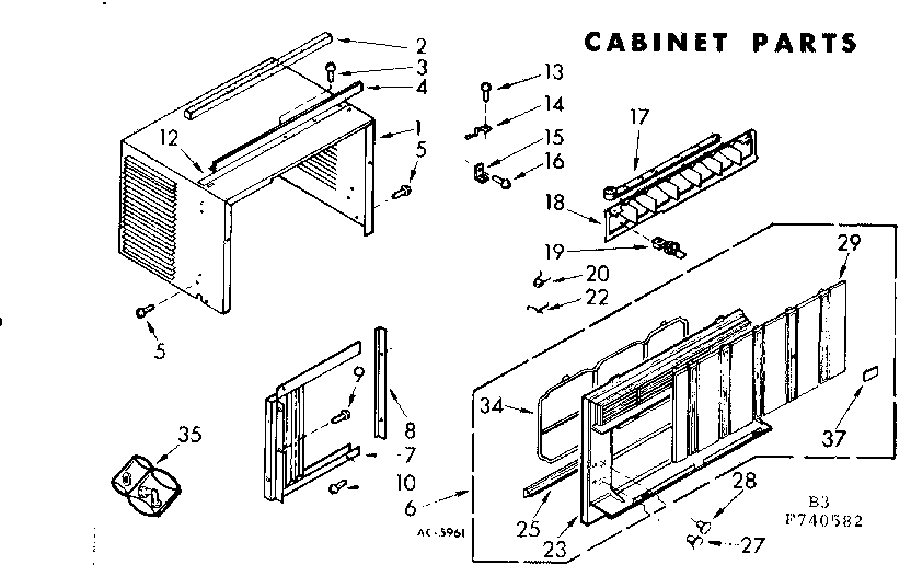 Cabinet parts