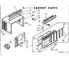 Kenmore 106740583 cabinet parts diagram