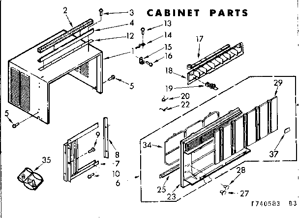 Cabinet parts