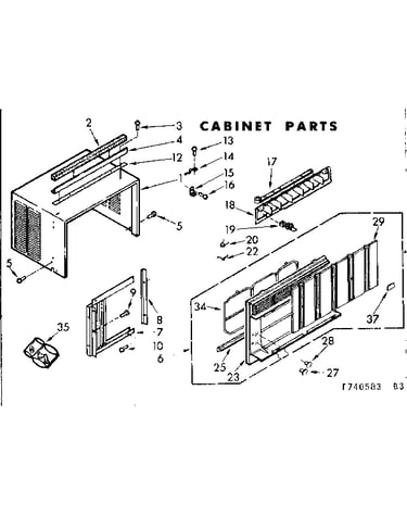 Cabinet parts