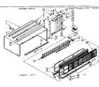 Kenmore 106740590 cabinet parts diagram