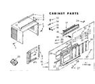 Kenmore 106741150 cabinet parts diagram