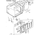 Kenmore 106741182 cabinet parts diagram