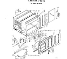Kenmore 106741390 cabinet parts diagram
