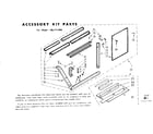 Kenmore 106741390 accessory kit parts diagram