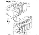 Kenmore 106741540 cabinet parts diagram