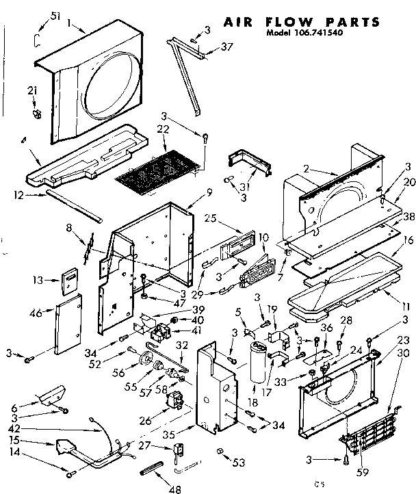 Air flow parts