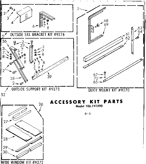 Accessory kit parts