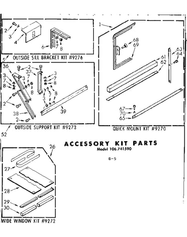 Accessory kit parts