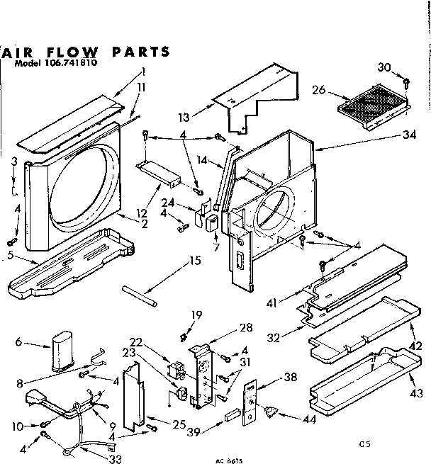 Air flow parts