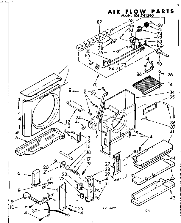 Air flow parts