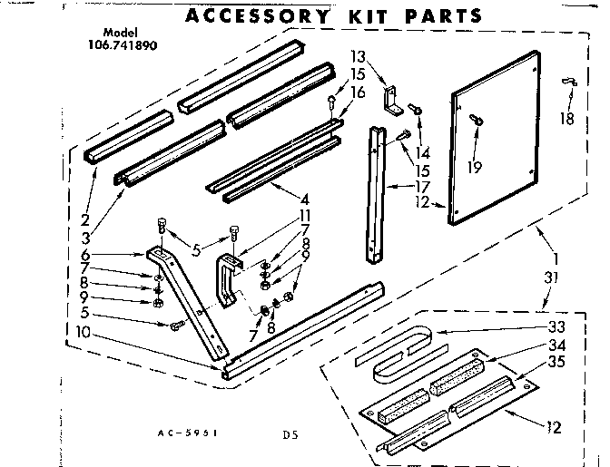 Accessory kit parts
