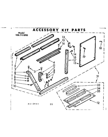 Accessory kit parts