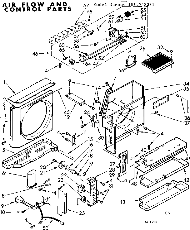 Air flow and control parts