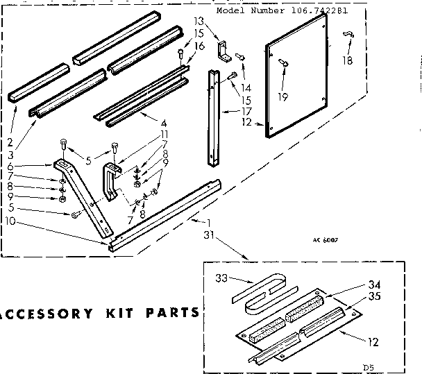 Accessory kit parts