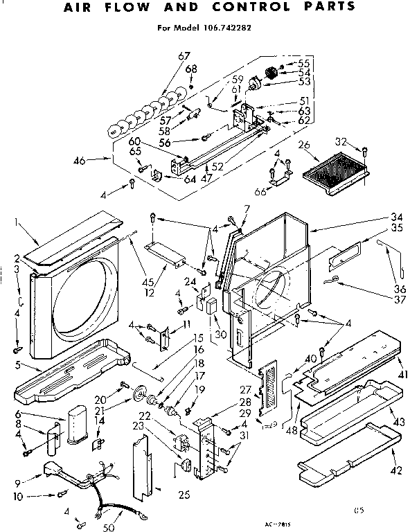 Air flow and control parts